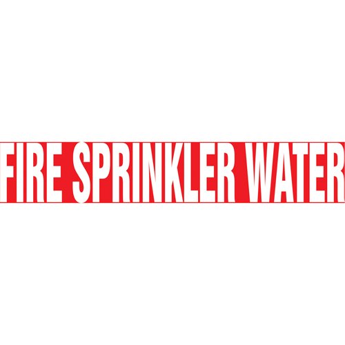 SAV864-Snap Tite™ "Fire Sprinkler Water" Pipe Marker