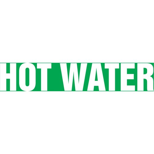 SAV959-Snap Tite™ "Hot Water" Pipe Marker