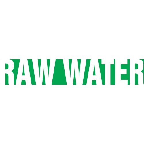 SAW146-Snap Tite™ "Raw Water" Pipe Marker