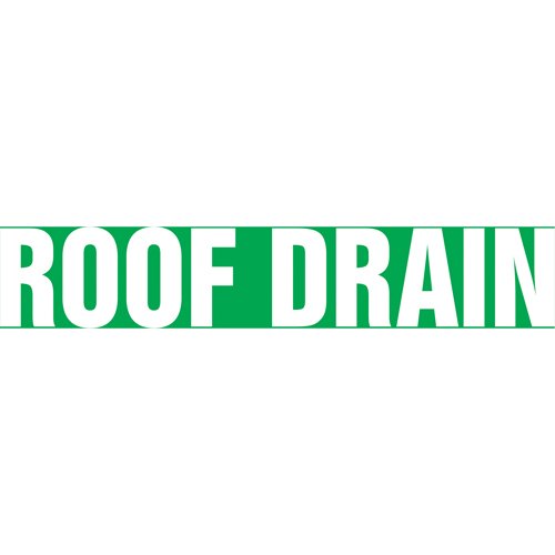 SAW159-Snap Tite™ "Roof Drain" Pipe Marker