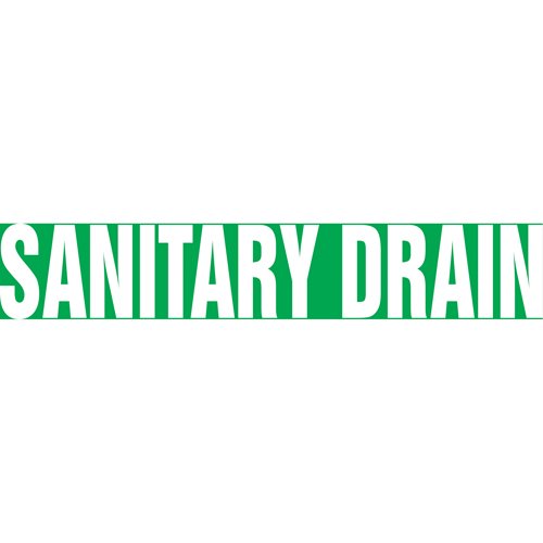 SAW164-Snap Tite™ "Sanitary Drain" Pipe Marker
