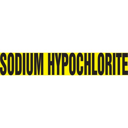 SAW186-Snap Tite™ "Sodium Hypochlorite" Pipe Marker