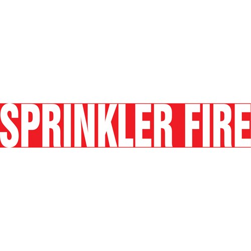SAW199-Snap Tite™ "Sprinkler Fire" Pipe Marker