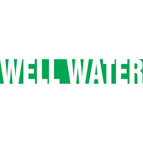 SAW306-Snap Tite™ "Well Water" Pipe Marker