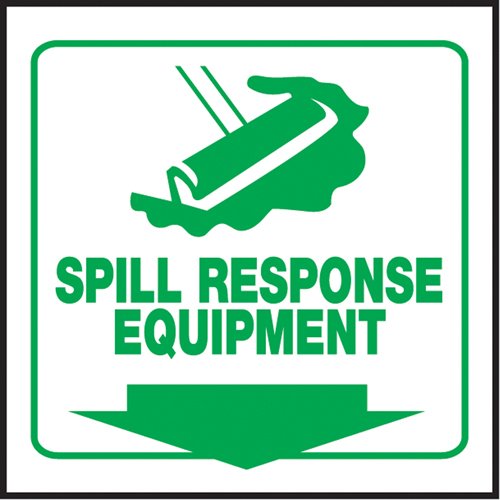 SAW459-"Spill Response Equipment" Projection™ Sign