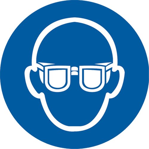 SAX255-Safety Goggles Pictogram Labels