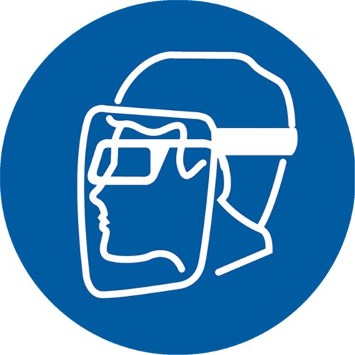 SAX257-Face Shield Pictogram Labels