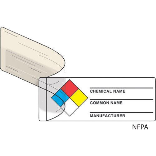 SAX297-Safety Label: Self-Laminating NFPA Diamond Identifier Labels