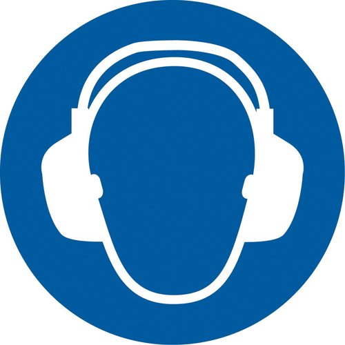 SAX316-Wear Ear Protection ISO Mandatory Safety Labels