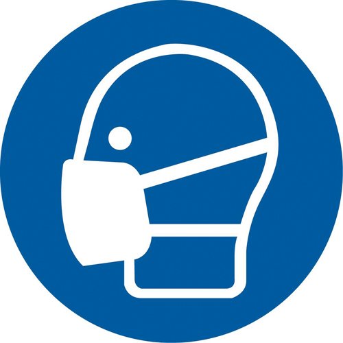 SAX321-Wear a Mask ISO Mandatory Safety Labels