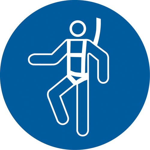 SAX330-Wear a Safety Harness ISO Mandatory Safety Labels