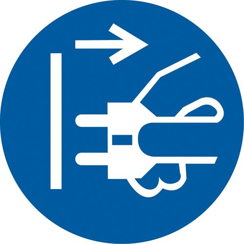 SAX332-Disconnect Main Plugs ISO Mandatory Safety Labels