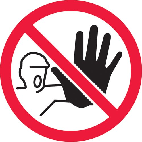 SAX344-No Access ISO Prohibition Safety Labels