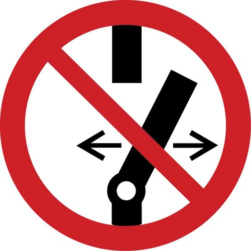 SAX359-Do Not Alter the State of the Switch ISO Prohibition Safety Labels