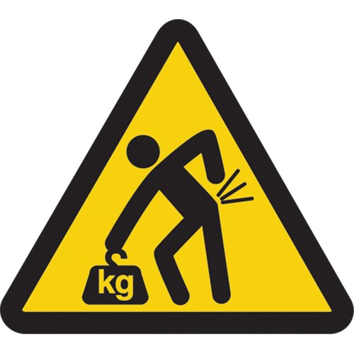 SAX382-Lifting Hazard ISO Warning Safety Labels