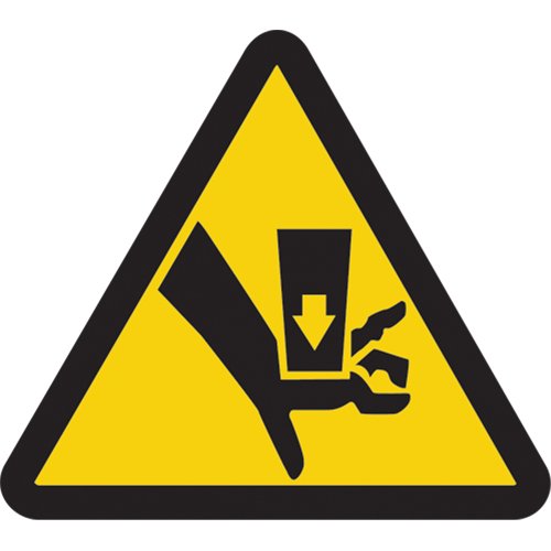SAX391-Crush Hazard ISO Warning Safety Labels