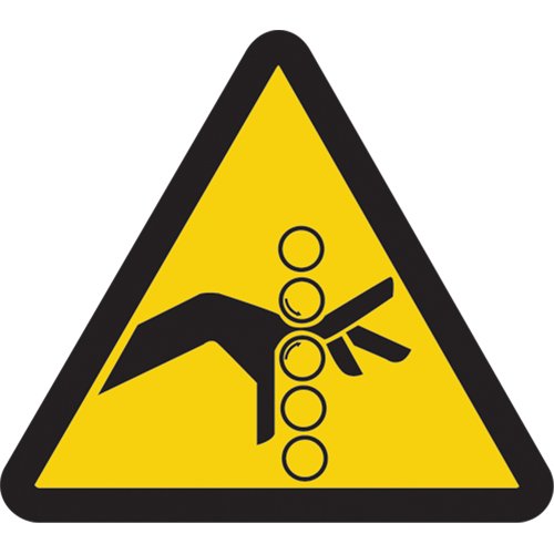 SAX393-Pinch Point ISO Warning Safety Labels