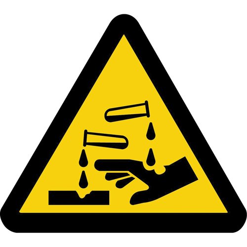 SAX404-Corrosive Materials ISO Warning Safety Labels
