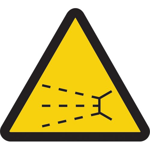 SAX407-Splash Hazard ISO Warning Safety Labels