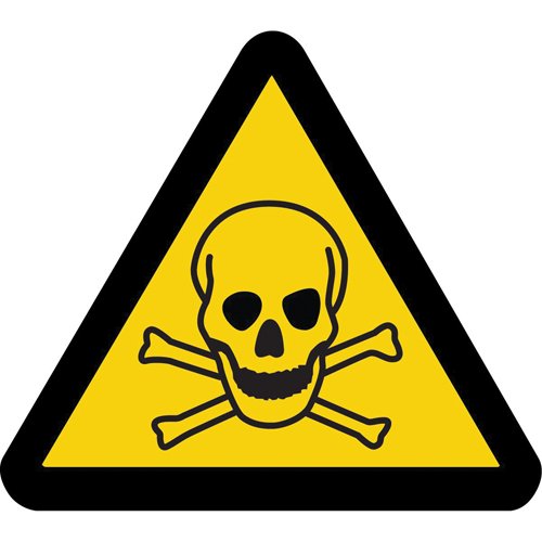 SAX408-Toxic Material ISO Warning Safety Labels
