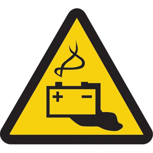 SAX411-Battery Hazard ISO Warning Safety Labels