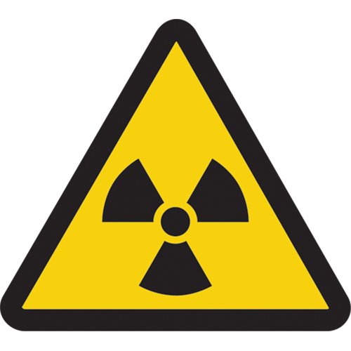 SAX424-Radioactive ISO Warning Safety Labels