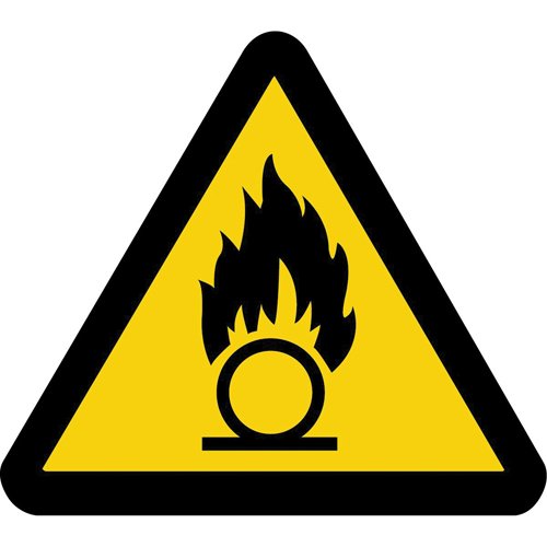 SAX437-Oxidizing Substance ISO Warning Safety Labels