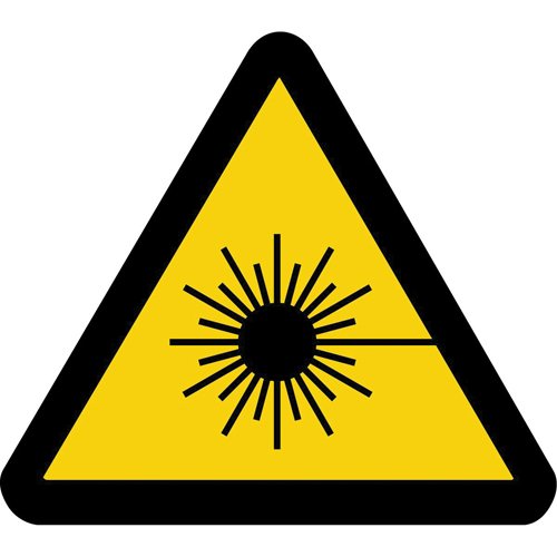 SAX438-Laser Beam ISO Warning Safety Labels