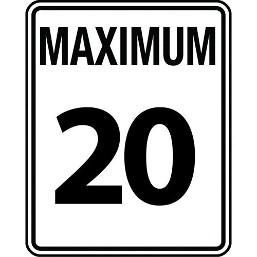 SAX460-Speed Limit Sign