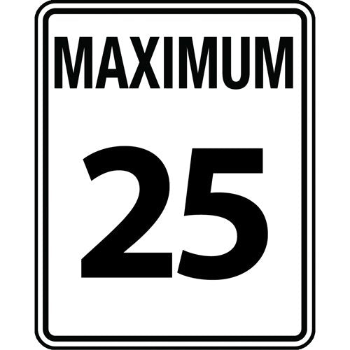 SAX466-Speed Limit Sign