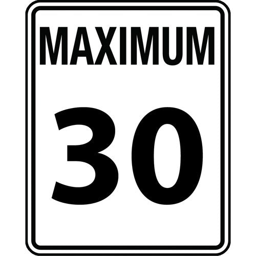 SAX467-Speed Limit Sign