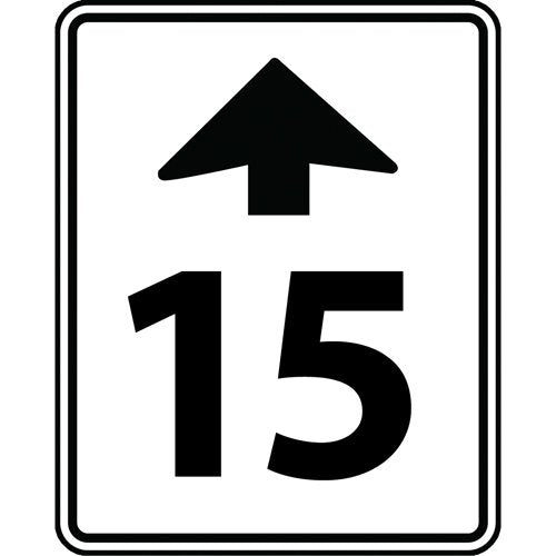 SAX469-Speed Limit Ahead Sign