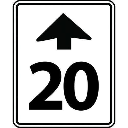 SAX475-Speed Limit Ahead Sign