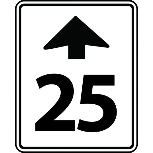 SAX476-Speed Limit Ahead Sign