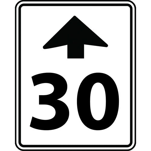 SAX472-Speed Limit Ahead Sign
