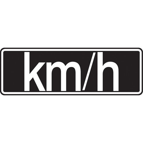 SAX483-"Km/h" Speed Limit Sign