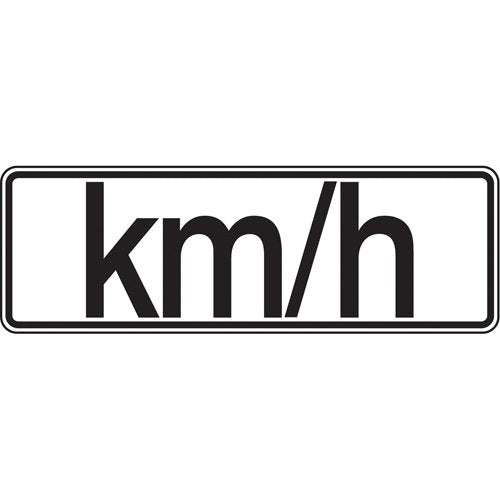 SAX487-"Km/h" Speed Limit Sign