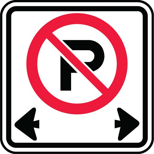 SAX494-No Parking Sign
