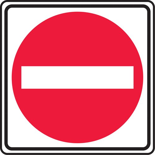 SAX496-Do Not Enter Traffic Sign