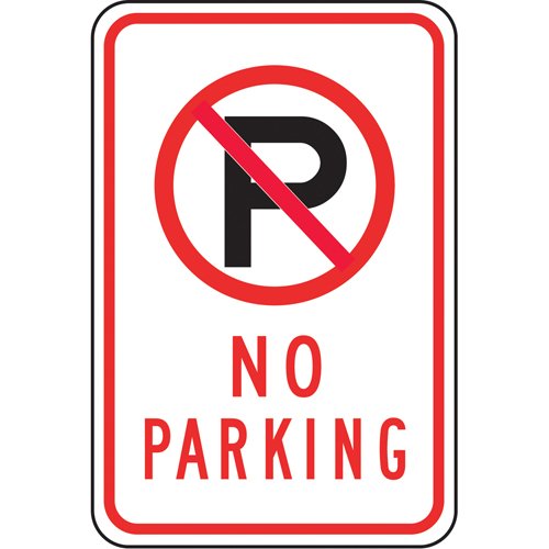 SAX514-"No Parking" Sign