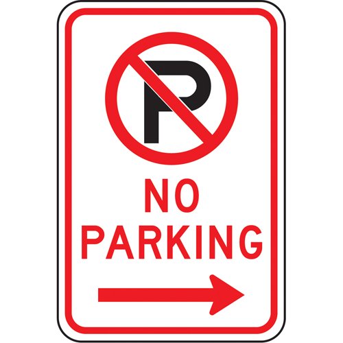 SAX517-"No Parking" Sign