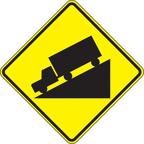SAX542-Steep Grade Traffic Sign