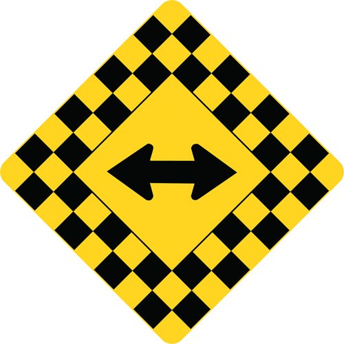 SAX550-Sharp Turns Traffic Sign