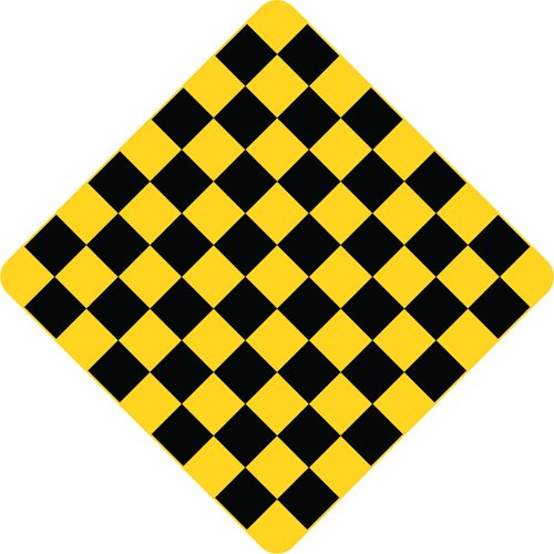 SAX551-Road Terminates Traffic Sign
