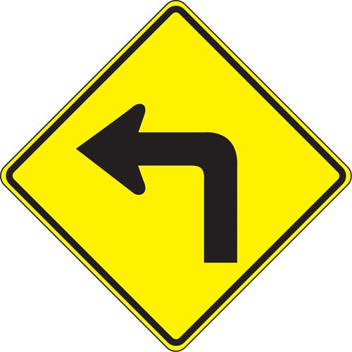 SAX559-Left Turn Traffic Sign