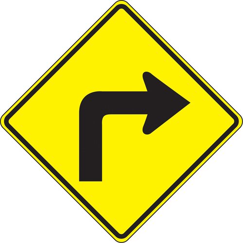 SAX563-Right Turn Traffic Sign