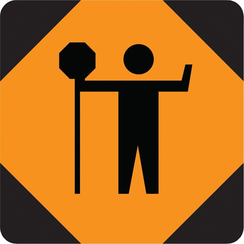 SAX580-Traffic Control Person Temporary Conditions Sign