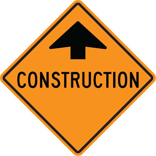 SAX585-"Construction" Traffic Sign