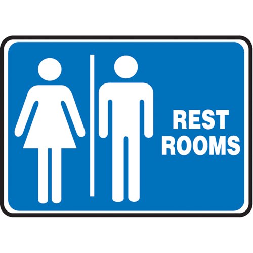 SAX651-"Rest Rooms" Sign
