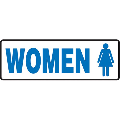 SAX670-"Women" Restroom Sign